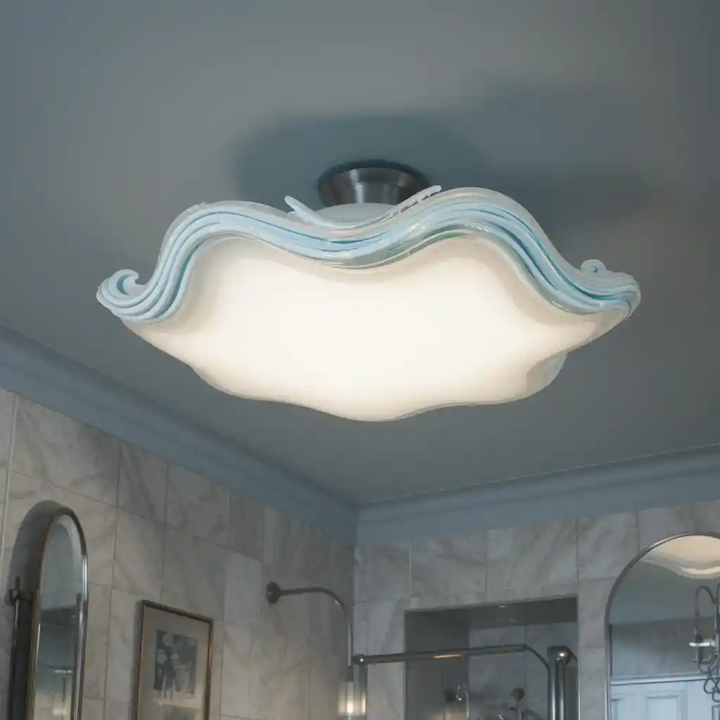 Wave-Like Ceiling Fixture