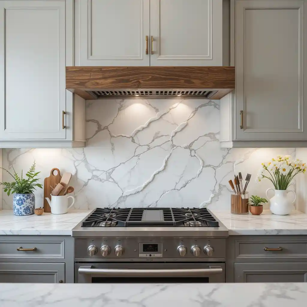 White Quartz with Subtle Patterns