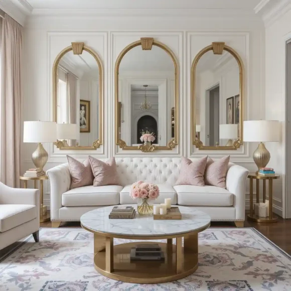 Art Deco Glam with White and Gold