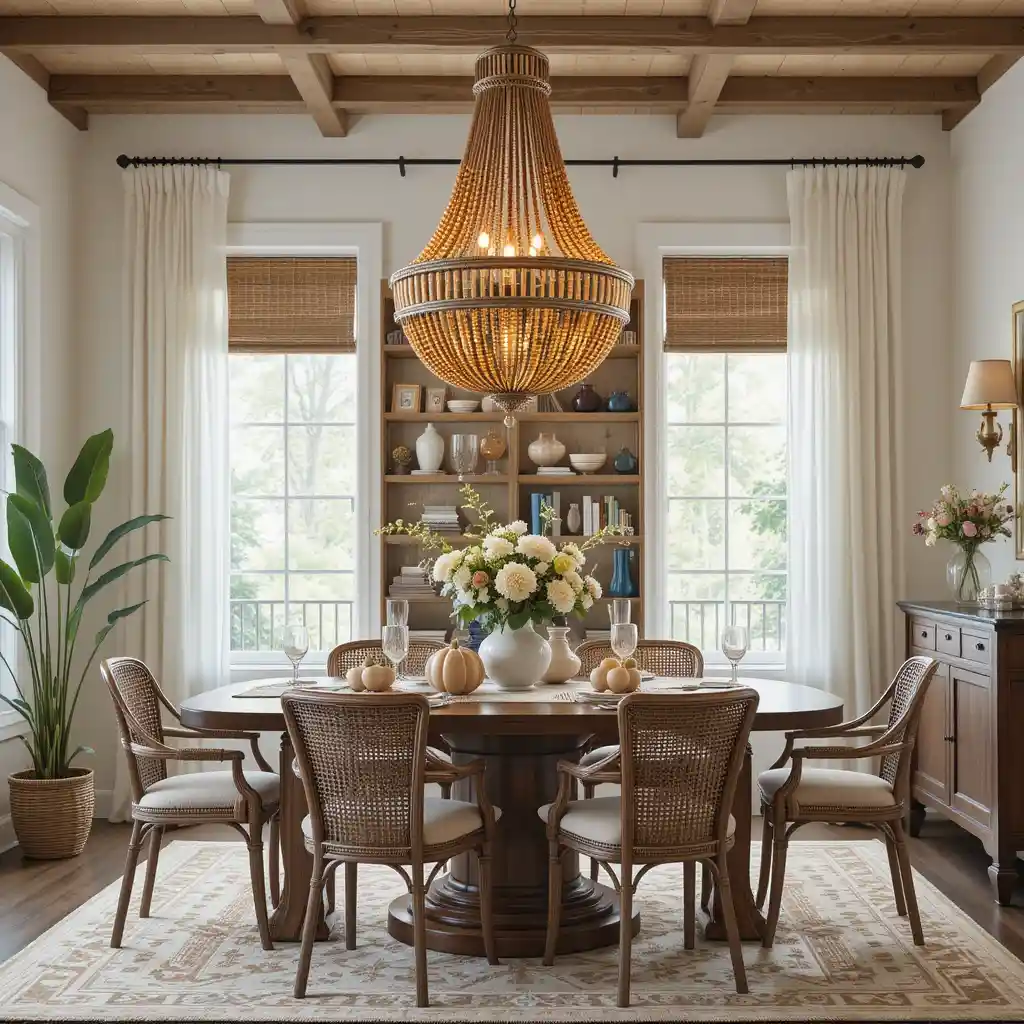 Beaded Chandeliers for Boho Elegance