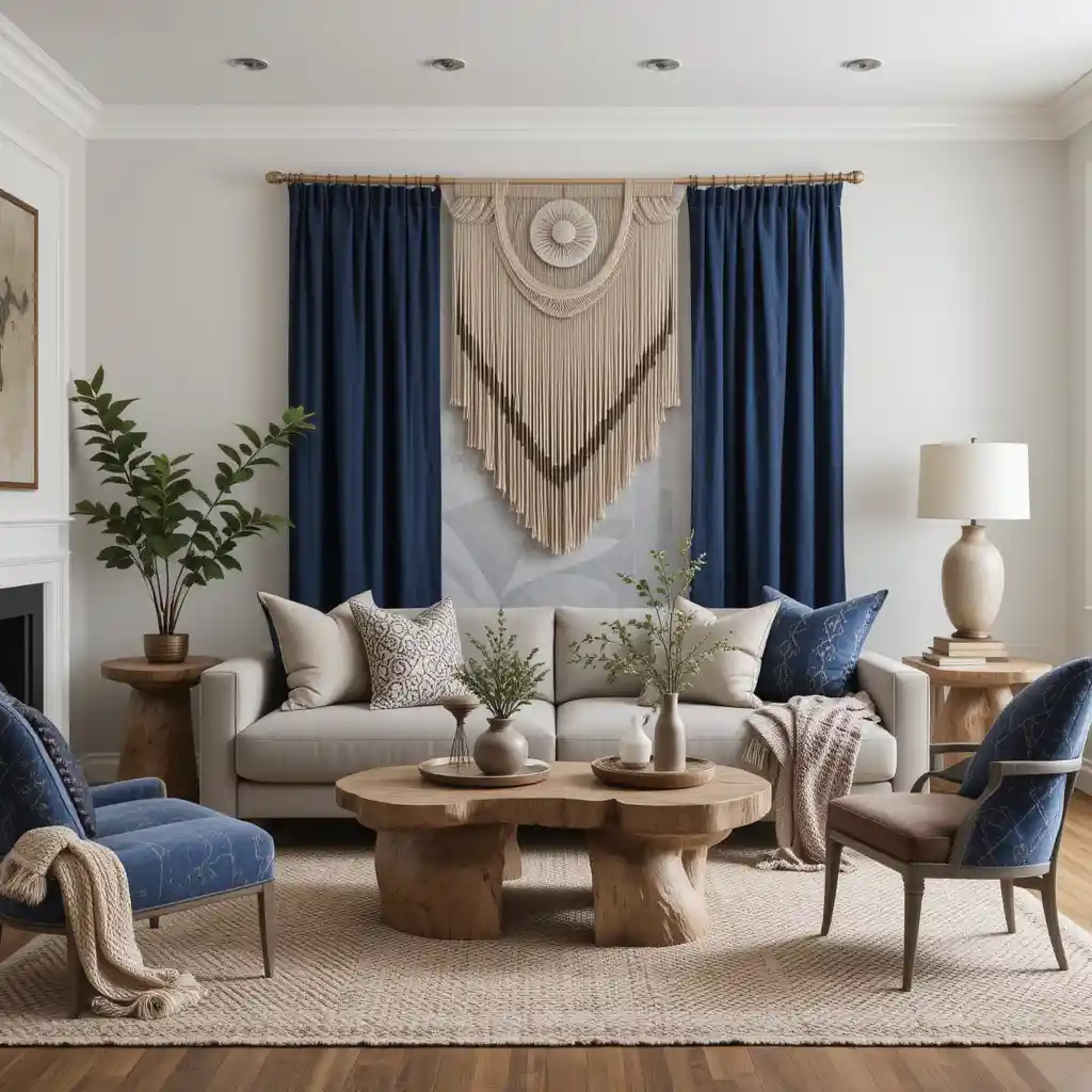 Boho Luxe with Indigo and Taupe
