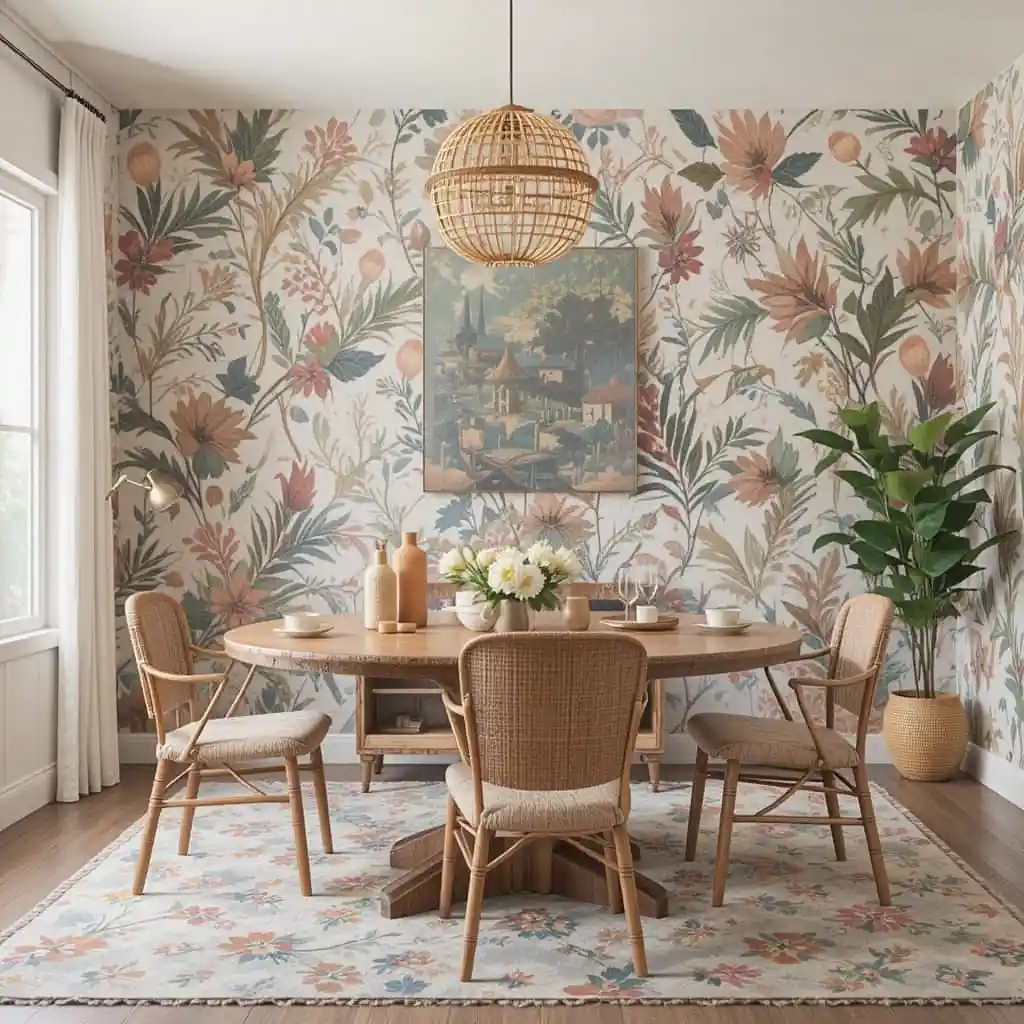 Bold Boho Wallpaper for Statement Walls