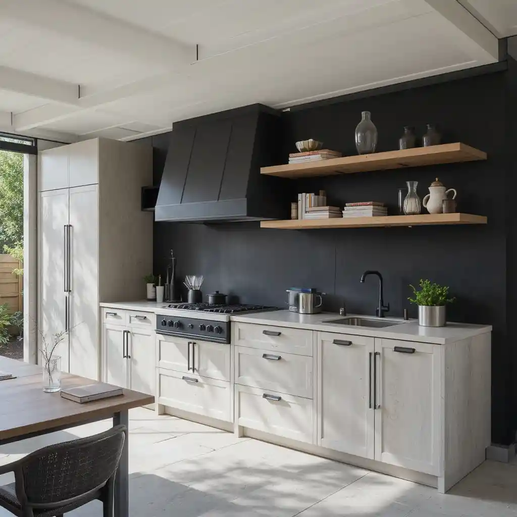 Concrete Cabinets with Industrial Edge
