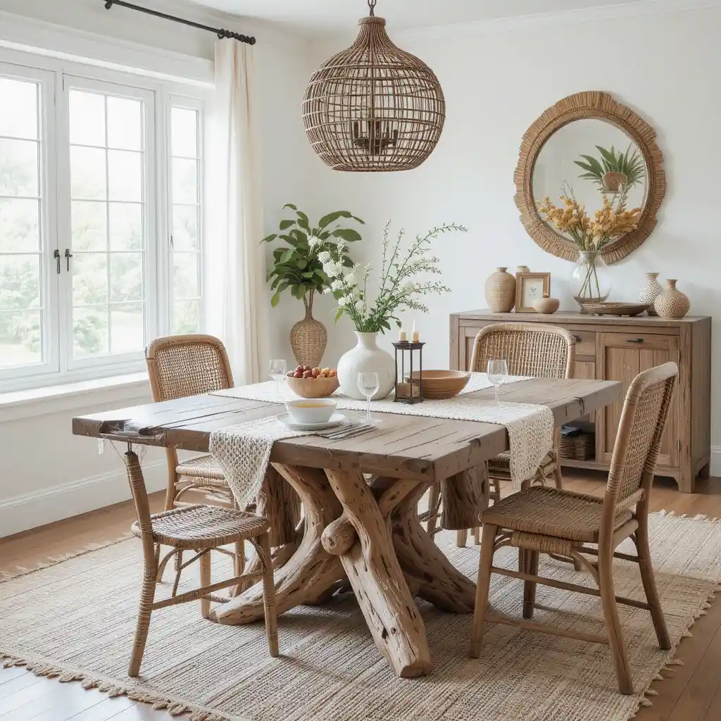 Driftwood Table for a Coastal Boho Feel
