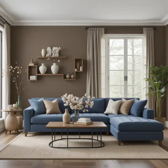 Earthy Denim and Mocha Combination