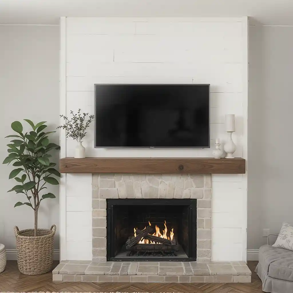 Minimalist Farmhouse Mantle