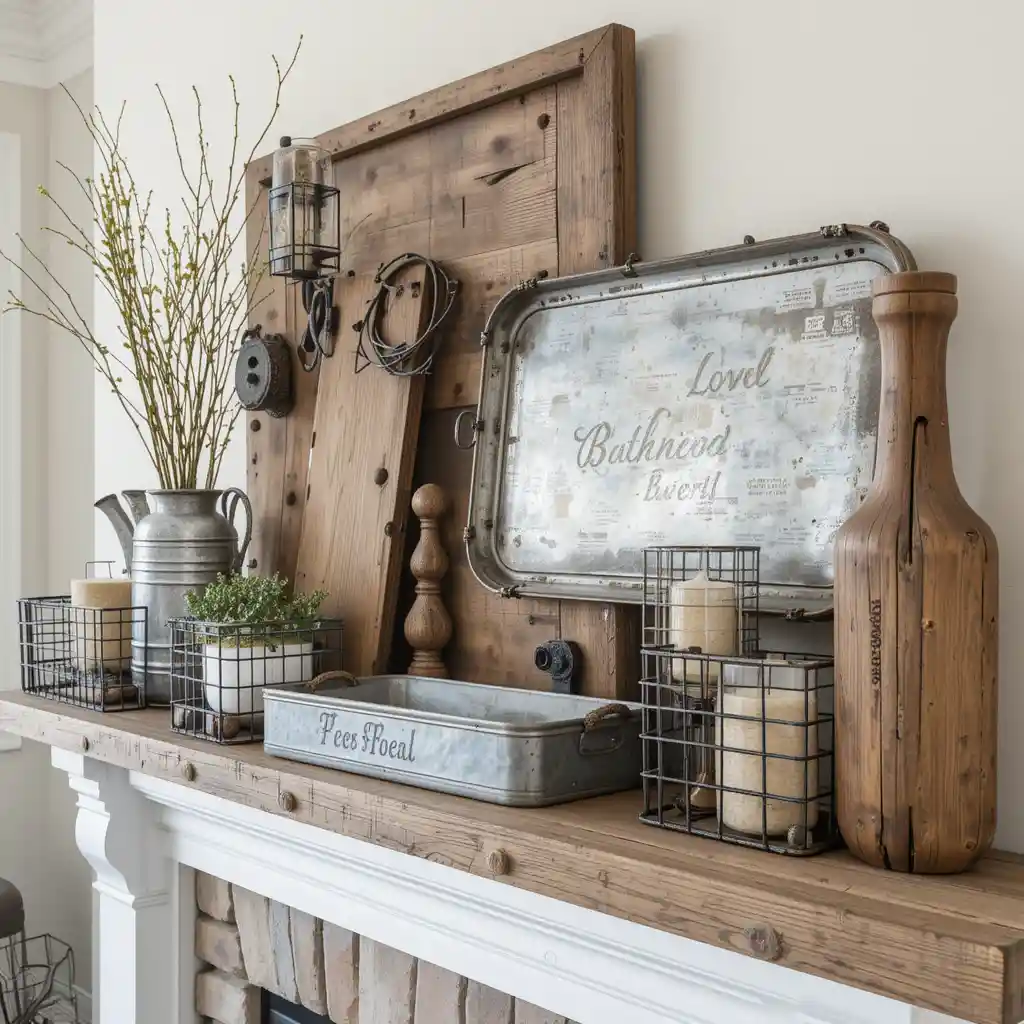 Mix of Metals and Wood