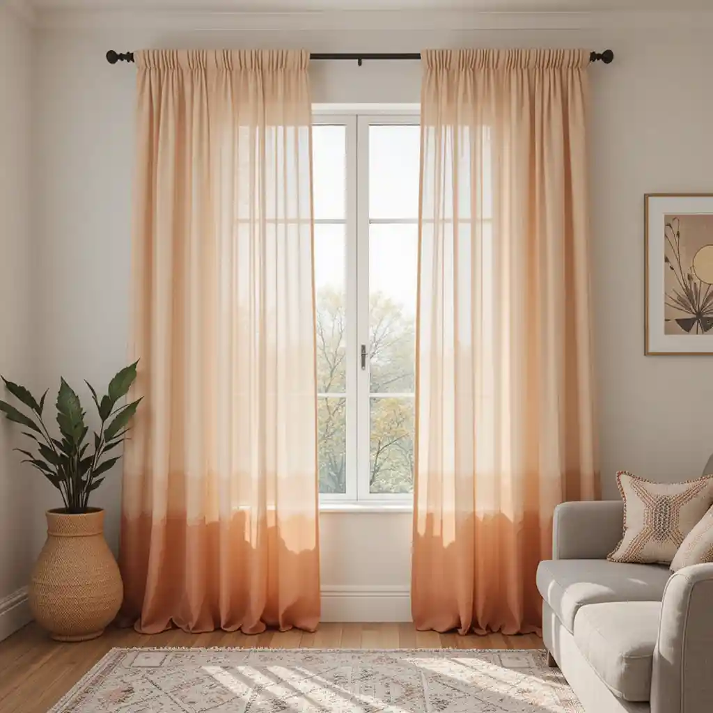 Ombre Curtains for a Subtle Boho Gradient