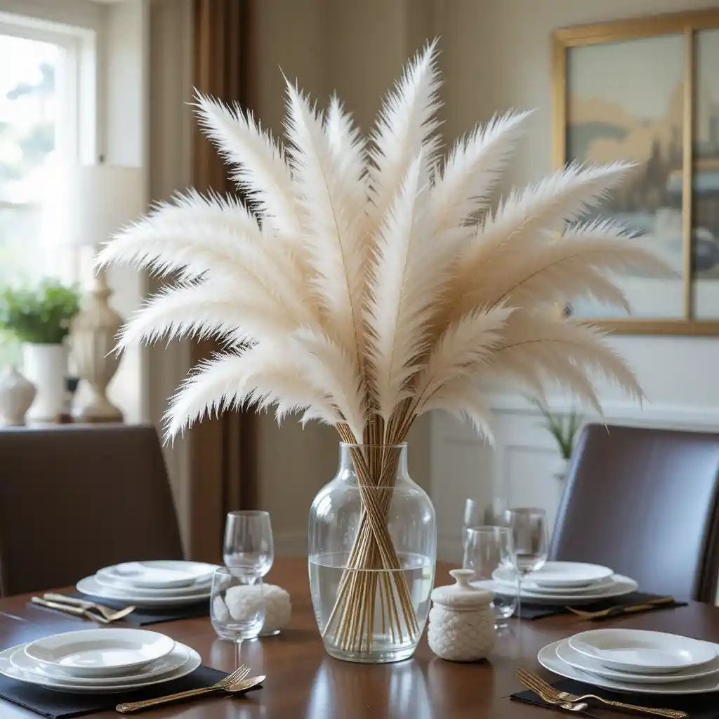Pampas Grass Centerpiece for Effortless Elegance