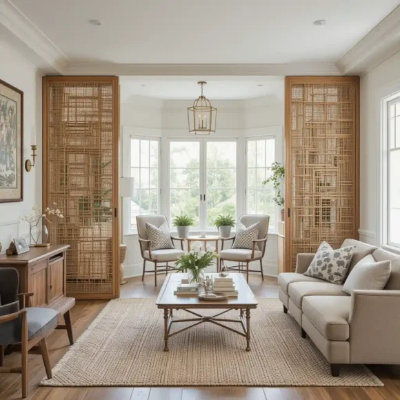 Rattan Room Divider