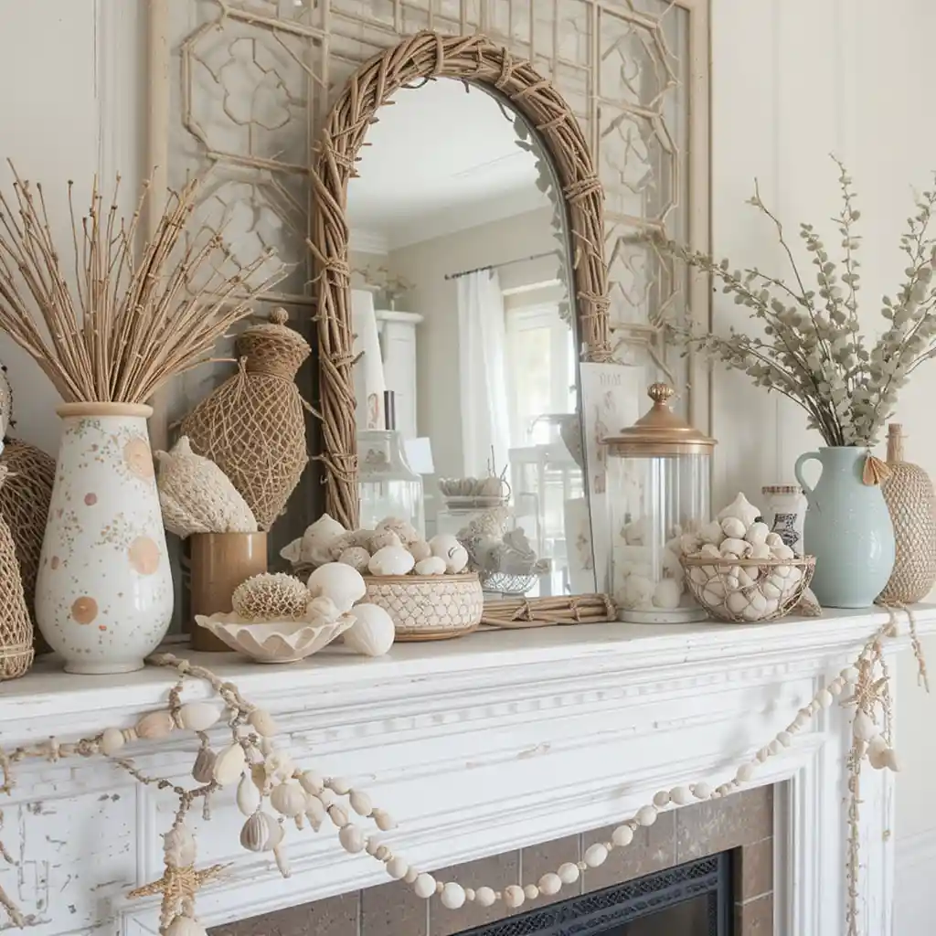 Seashell Garland and Soft Beachy Textures
