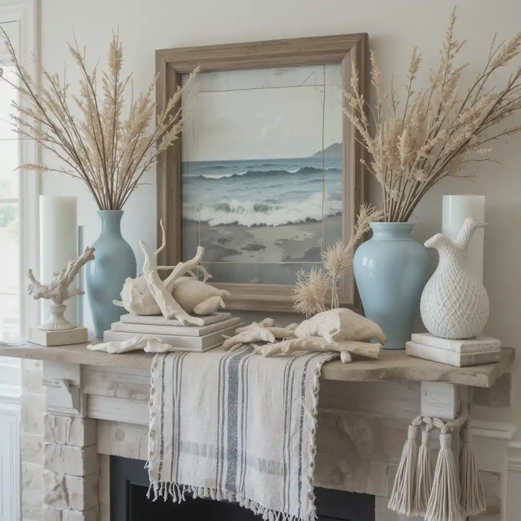 Soft Blue and Sandy Beige Coastal Layers