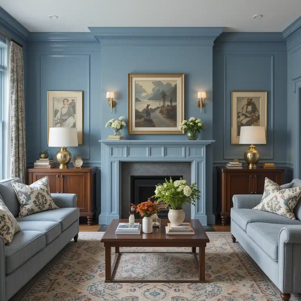 27 Trendy Brown and Blue Living Room Ideas to Enhance Your Living Space