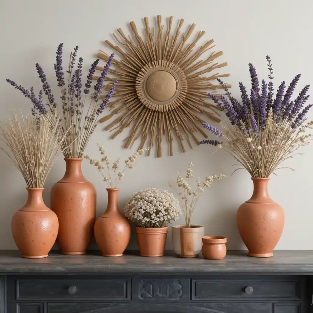 Sun-Kissed Terracotta and Dried Flowers