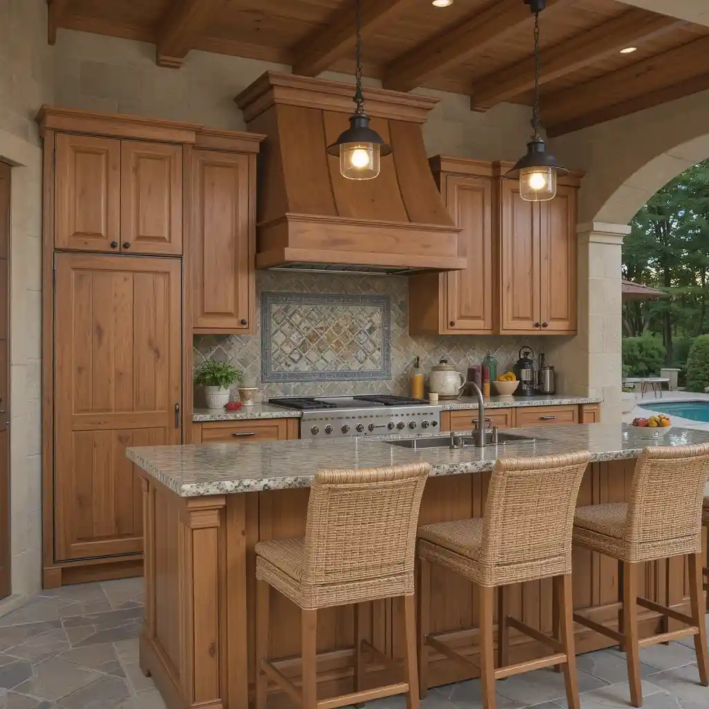 Teak Wood Cabinets with Timeless Appeal