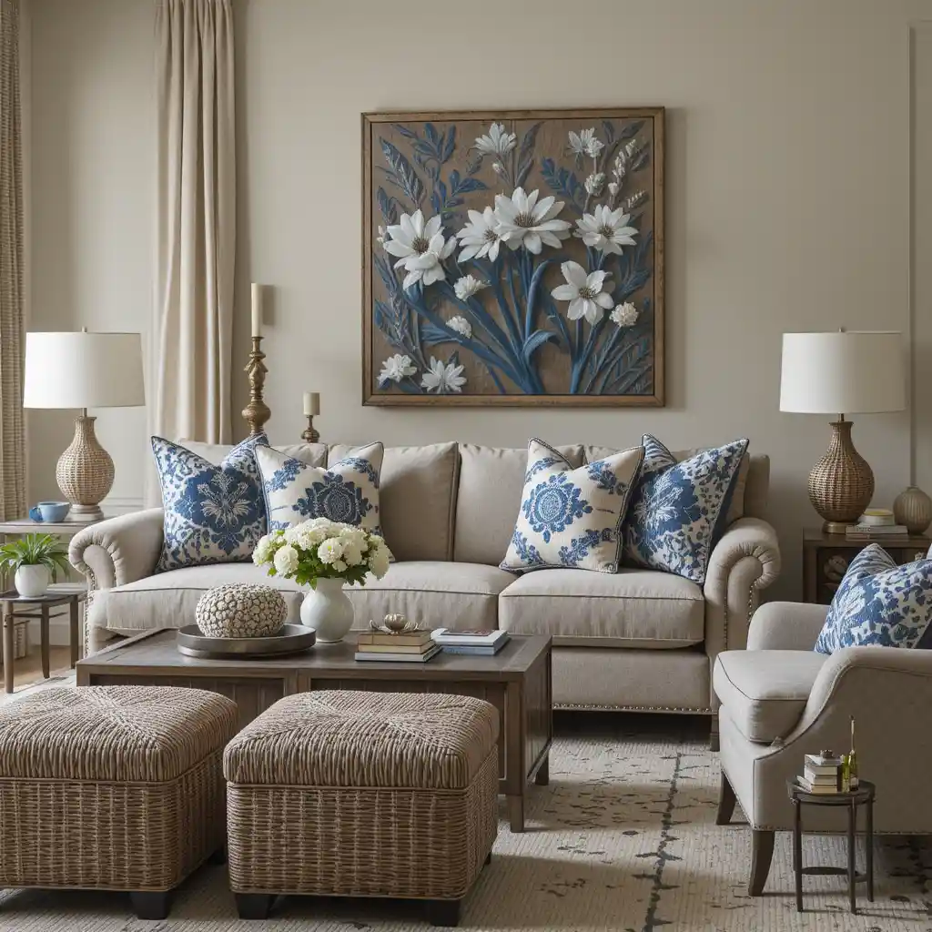 Textured Elegance with Layered Fabrics