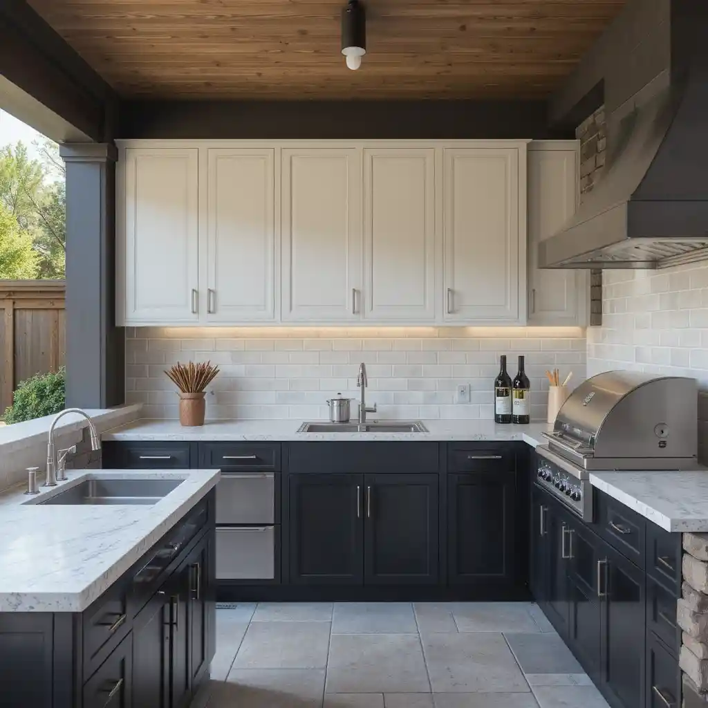 Two-Tone Cabinets for a Contemporary Touch