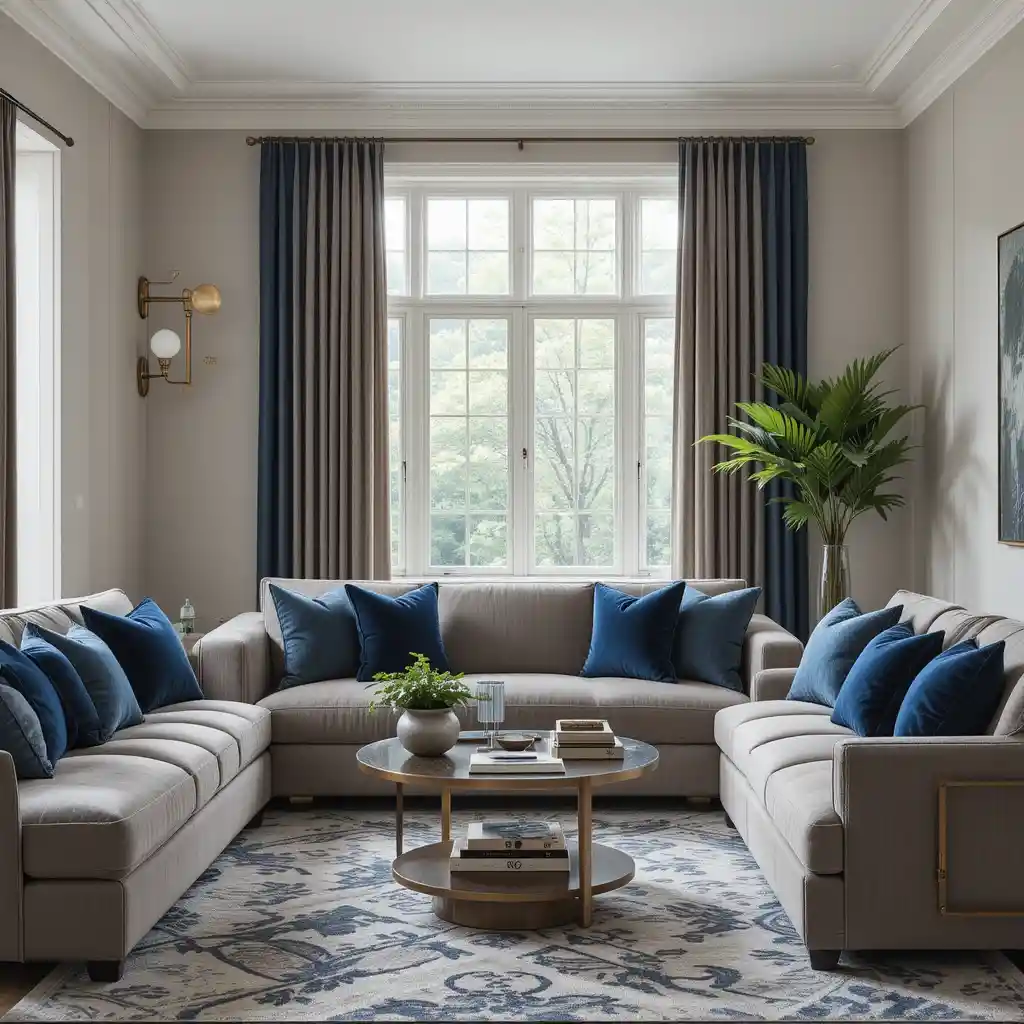 Velvet and Linen Contrast for Texture