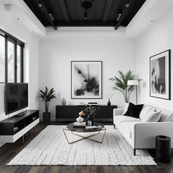 White and Black Contrast for Modern Appeal