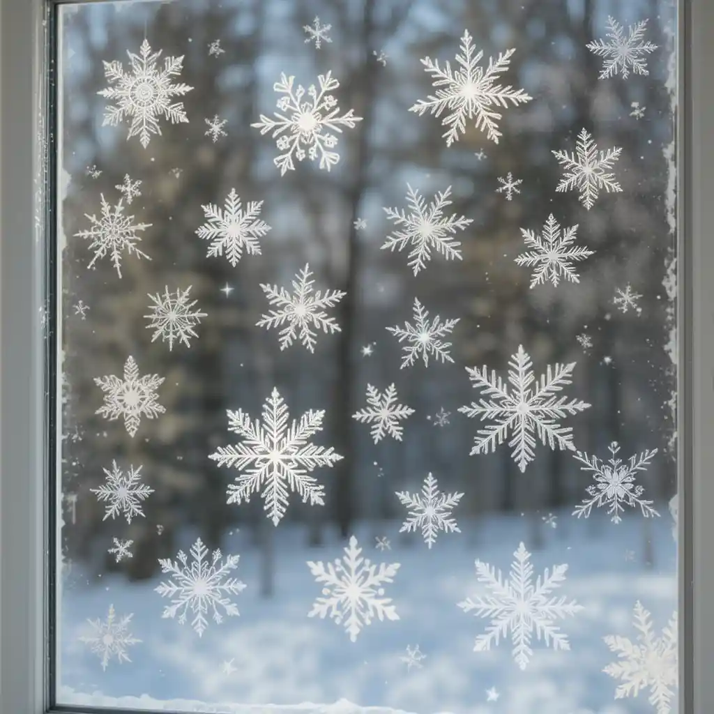 Window Snowflake Clings
