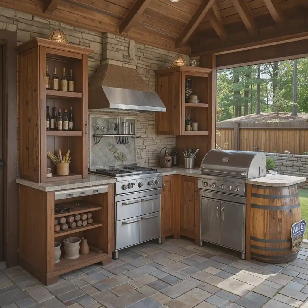 Wine Barrel Cabinets for a Unique Twist