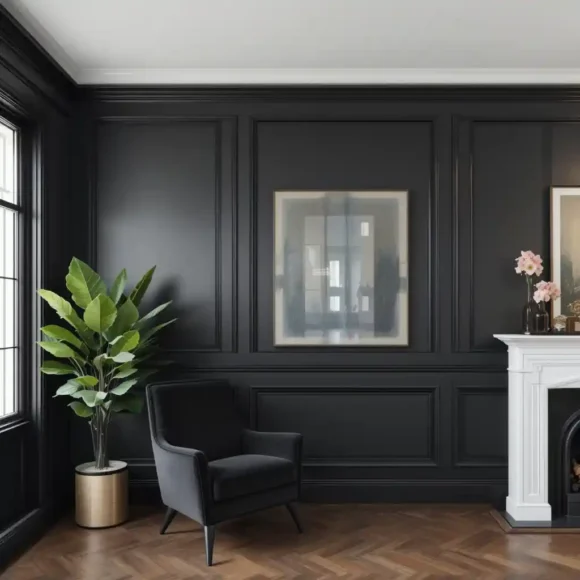 Black Panel Molding Detail