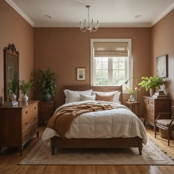 Clay-Toned Accent Wall