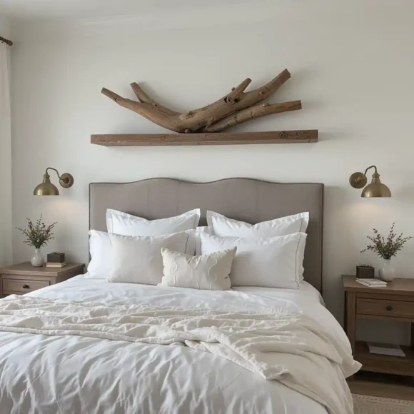 Driftwood Decor And White Linen