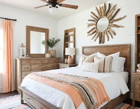 Driftwood Mirror & Saddle Blanket