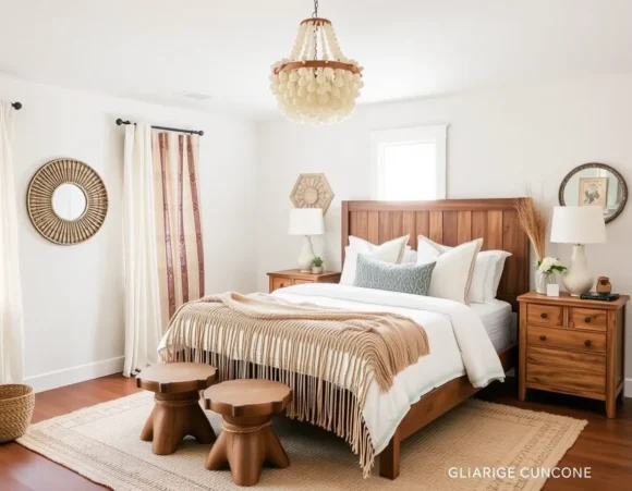 Shell Chandelier & Fringe Details