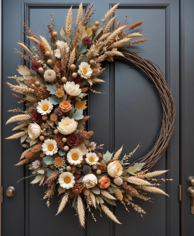 18 Boho Fall Wreath Ideas That Spark Cozy Vibes