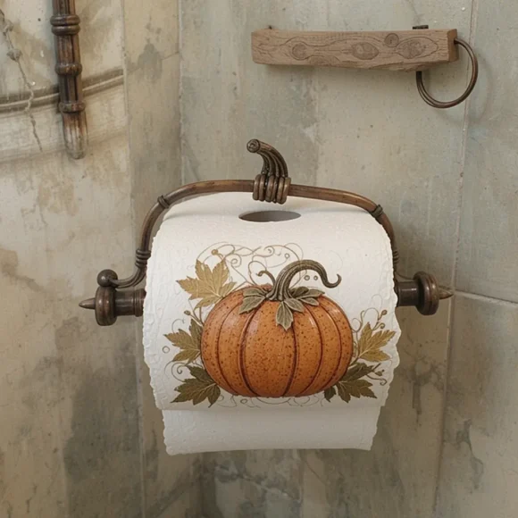 Add a Harvest-Themed Toilet Paper Holder or Cover