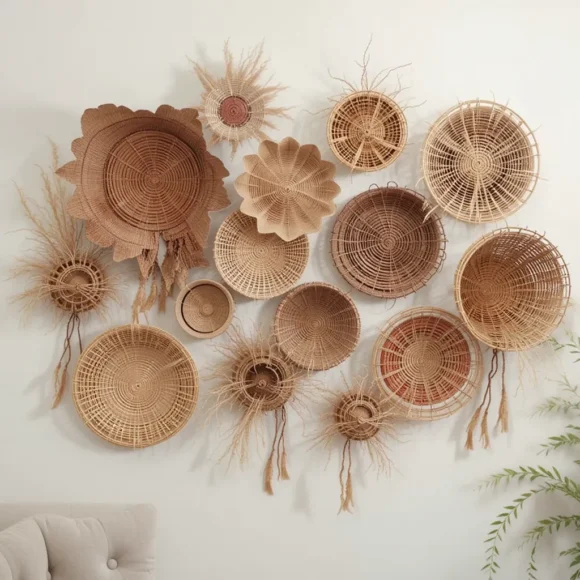 Add a Woven Wall Basket Display