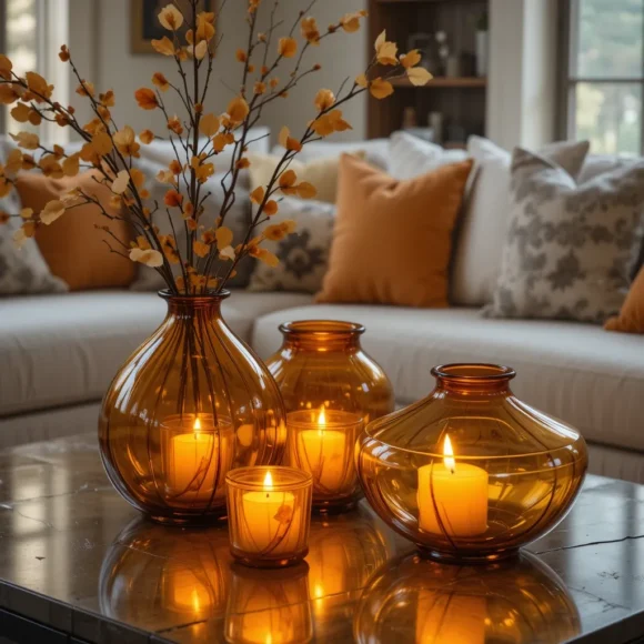 Amber Glass Décor
