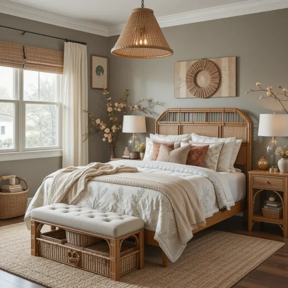 Bring in Rattan or Wicker Accents