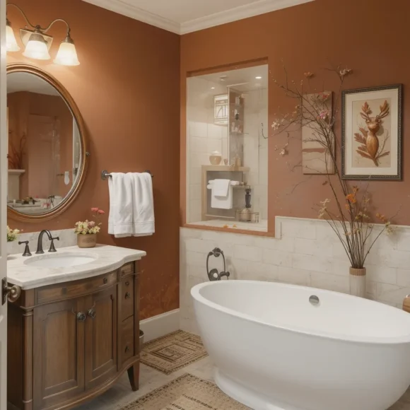 Burnt Sienna Accent Wall