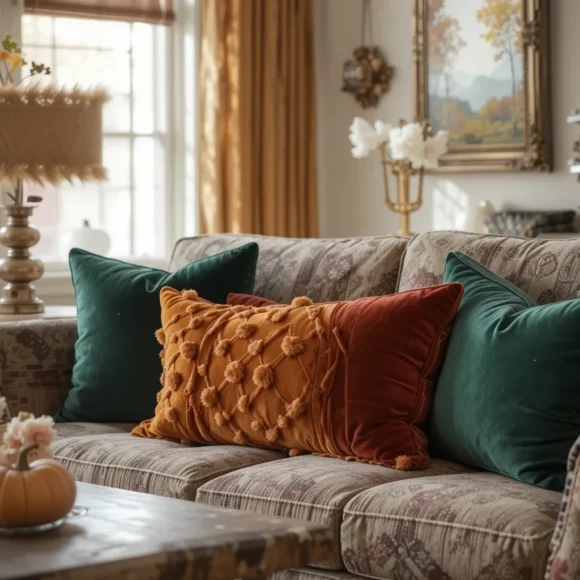 Decorate with Velvet Throw Pillows