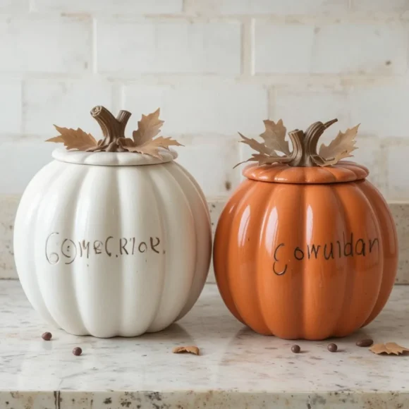 Display a Ceramic Pumpkin Jar