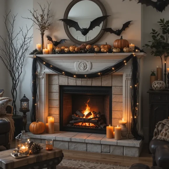 Flickering Fireplace Glow