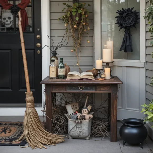 Hocus Pocus Spell Book Table Setup