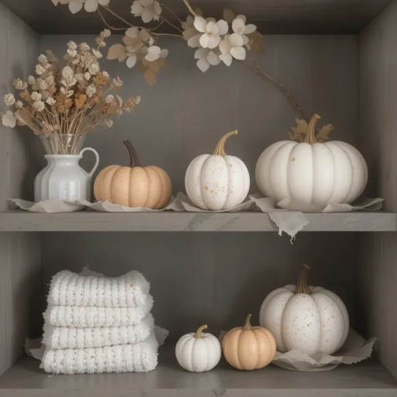 Mini Pumpkins in Neutral Tones