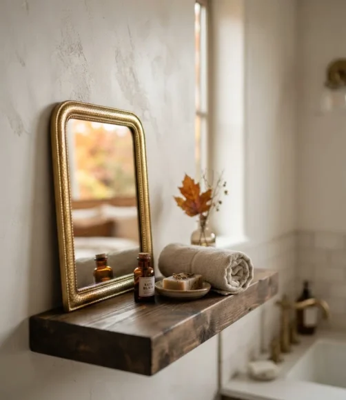 Soft Gold Mirror Accents