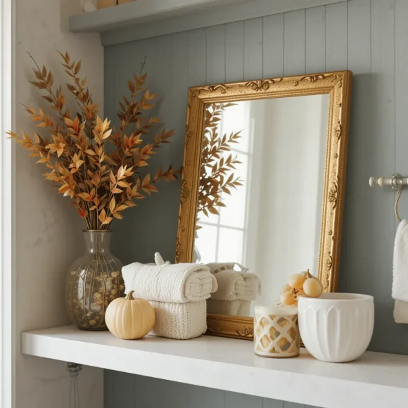 Soft Gold Mirror Accents