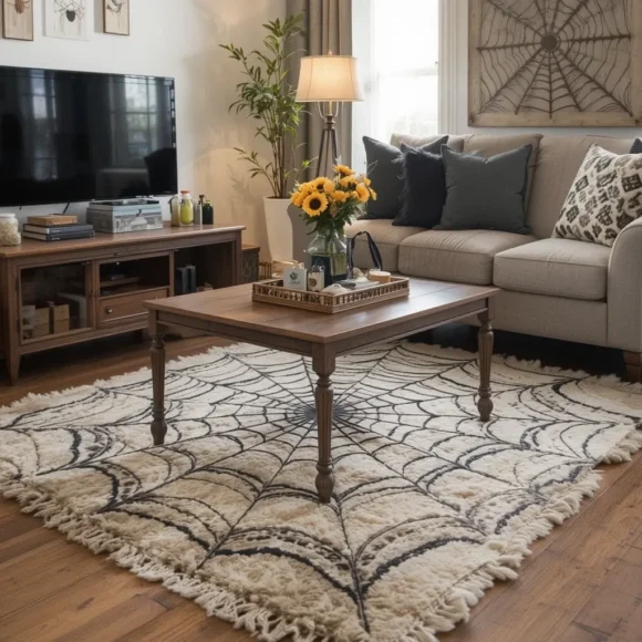 Spider-Inspired Area Rug