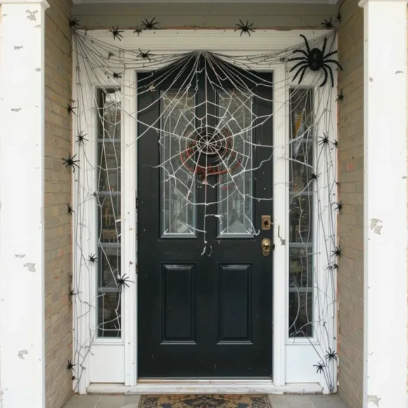 Spooky Spider Web Draping