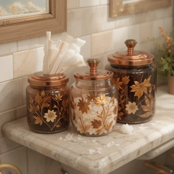 Use Fall-Themed Storage Jars or Canisters