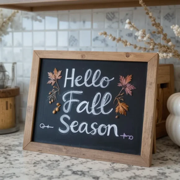 Use a Mini Chalkboard Sign