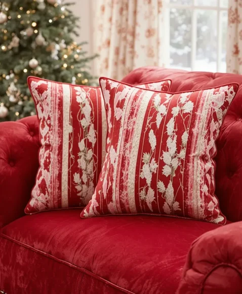 Candy Cane Striped Cushions