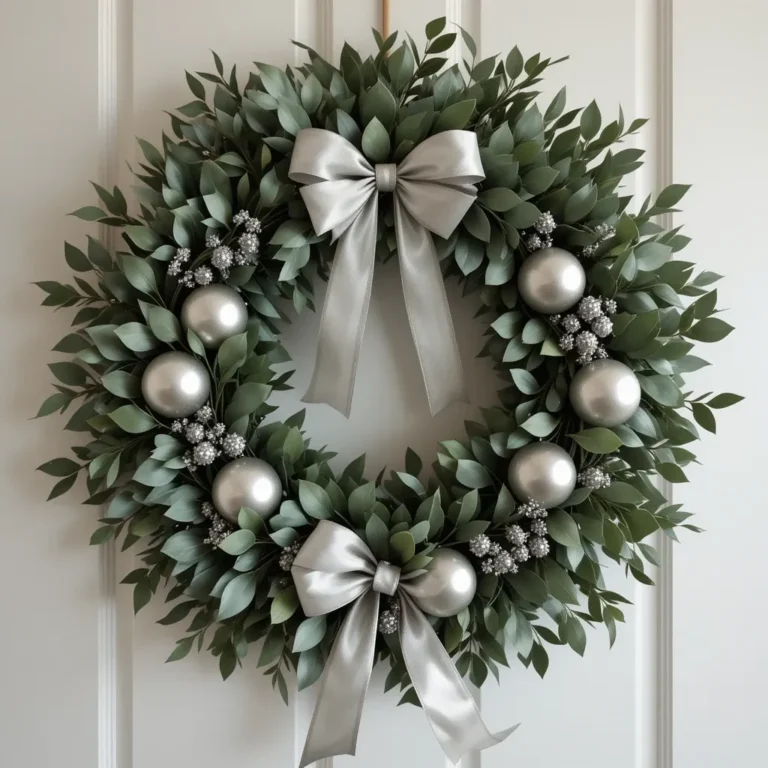 Eucalyptus and Silver Wreath
