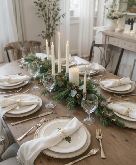Minimalist Table Setting with Style